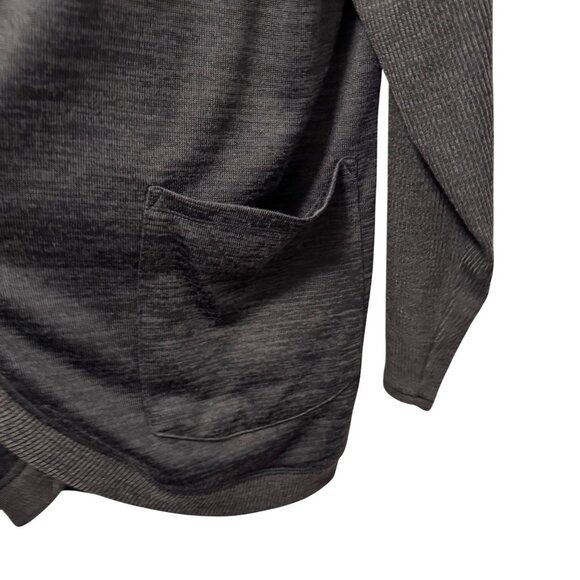 90 Degree by Reflex Gray Open-Front Cardigan Sweater With Pockets Sz 2X - Picture 5 of 12